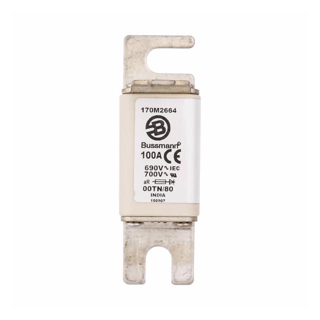 100A 690V aR 00TN/80 TYPE T IND. FUSE Wkładka szybka 100A AC 690V DIN 00 aR DIN IEC nieizol 170M2664