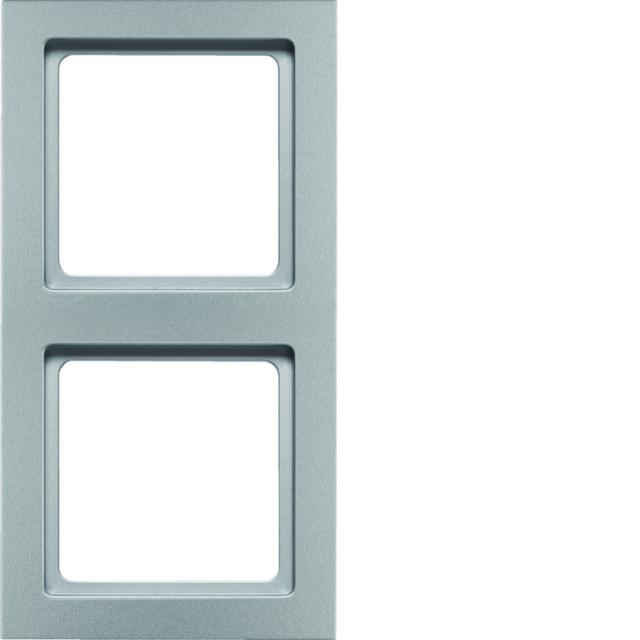 BERKER Q.3 Ramka podwójna aluminium aksamit lakierowana 10126094 HAGER