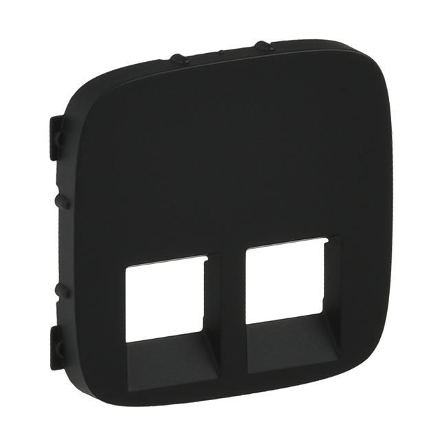 Valena Allure Plakietka Czarna Gniazda Podwójnego 2Xrj11 Lub 2Xrj45 Lub Rj11/Rj45 755428 LEGRAND