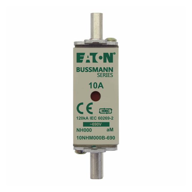 NH FUSE 10AMP 690V aM SIZE 000 Wkładka NH000 10A 690V AM podwójny wskaźnik 10NHM000B-690 EATON