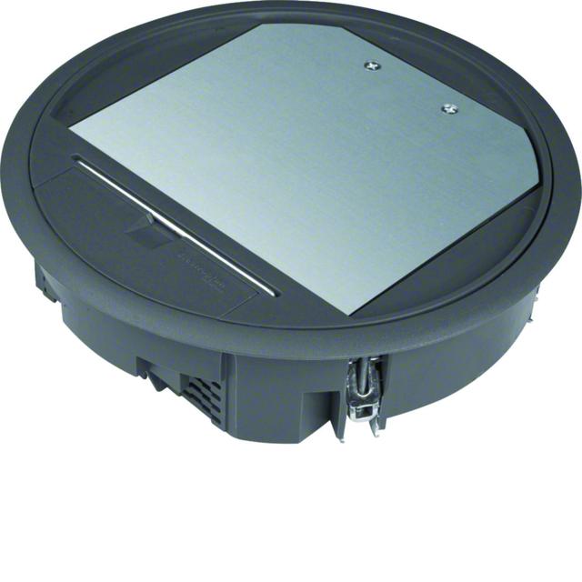 tehalit.VE-EE Pokrywa uchylna VR06 fi215 wykładzina 5mm czarny PA VR06059005 HAGER