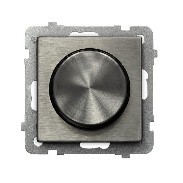 SONATA STAL INOX Ściemniacz uniwersalny do obciążenia żarowego halogenowego oraz LED kolor stal inox ŁP-8RML2/m/37 OSPEL