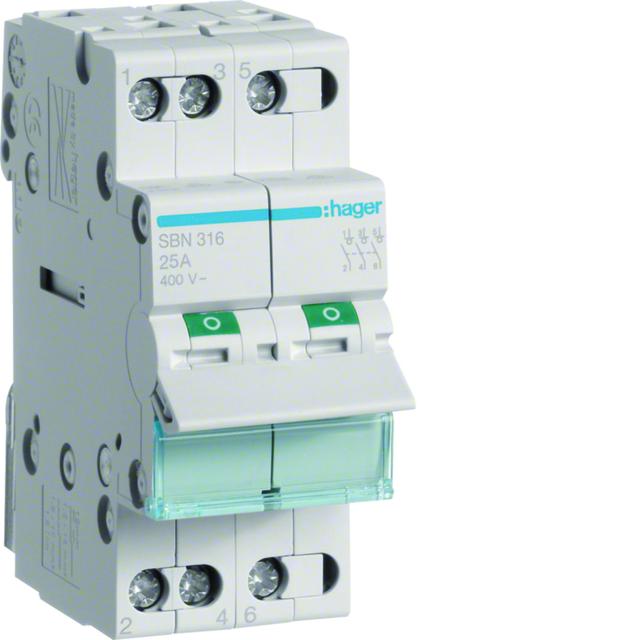 Modułowy rozłącznik izolacyjny 3P 16A 400VAC SBN316 HAGER