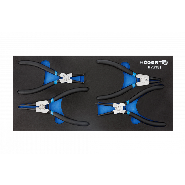 Zestaw szczypiec do pierścieni osadczych 4 szt., wkład EVA