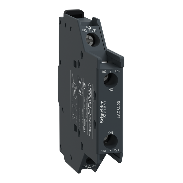 Blok styków pomocniczych 2NO zaciski śrubowe zaciskowe