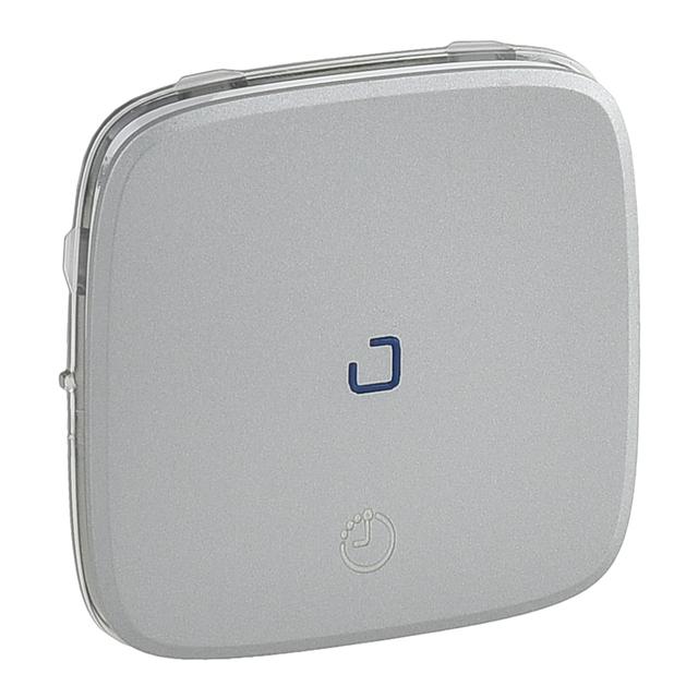 VALENA ALLURE - KLAWISZ ALUMINIUM ŁĄCZNIKA CZASOWEGO OŚWIETLENIA I WENTYLACJI, Legrand