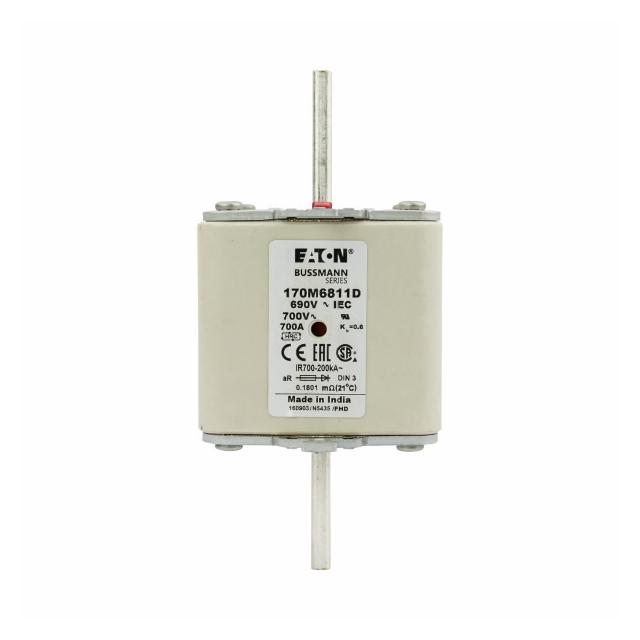 700A 690V aR DIN 3 HSDNH FUSE Wkładka szybka 700A AC 690 V DIN 3 aR DIN IEC podwójny wskaźni 170M681