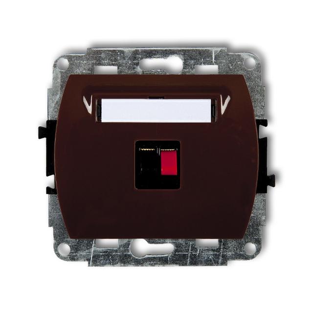 TREND Mechanizm gniazda głośnikowego pojedynczego brązowy