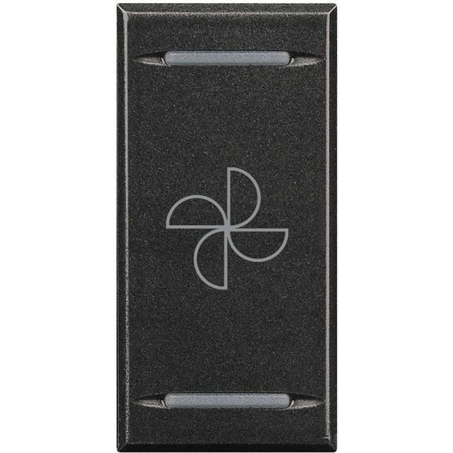 AXOLUTE MYHOME - KLAWISZ ''WENTYLATOR'' 1M ANTRACYT, HS4911BC, Bticino