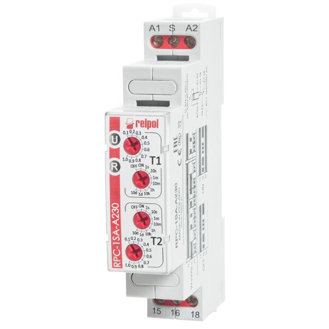 Przekaźnik czasowy RPC-1IP-A230 1P 230V AC 16A / 250V AC RELPOL