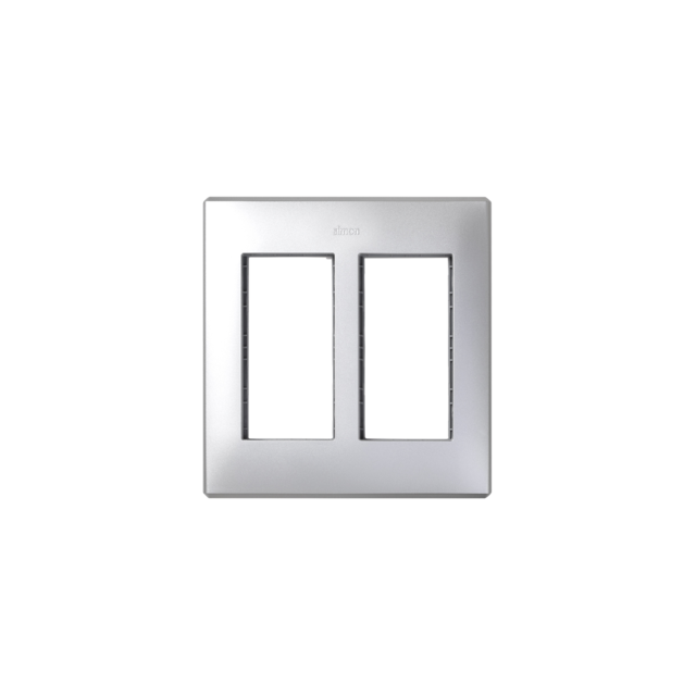 Simon Connect Ramka obudowy S500 2-modułowa 4x K45 aluminium