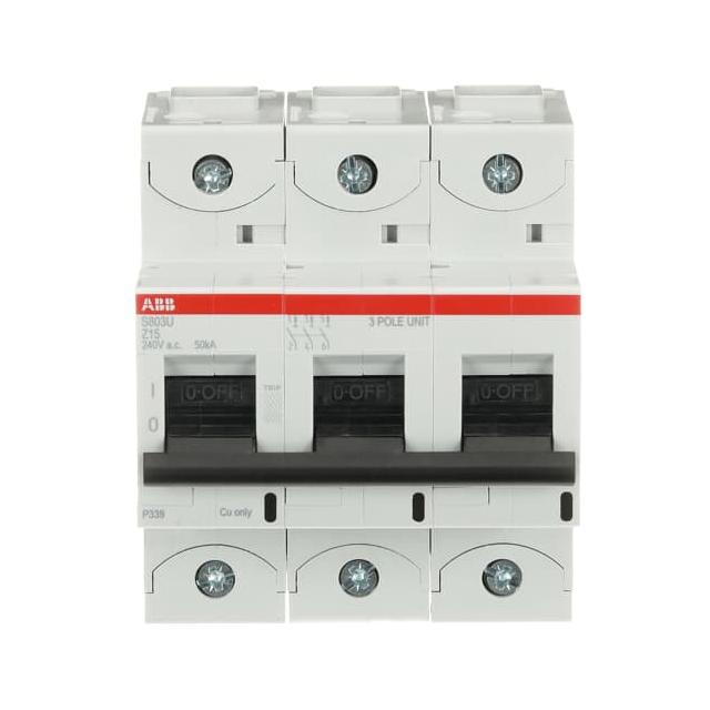 S803U-Z15 Wyłącznik nadprądowy 50kA 3P Z15A 2CCS863017R0155 ABB