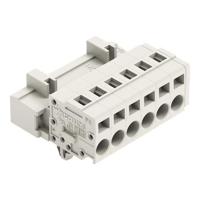 Wtyk MCS-MIDI Classic 6-biegunowy jasnoszary raster 5mm /50szt./ 721-606/018-000 WAGO