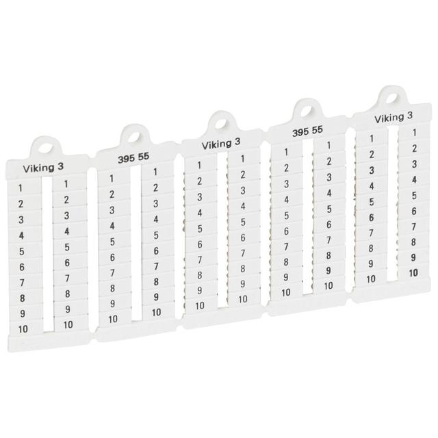 Płytki Oznaczników Szerokość 5Mm 1-10 Pionowe (x1000) 039555 LEGRAND