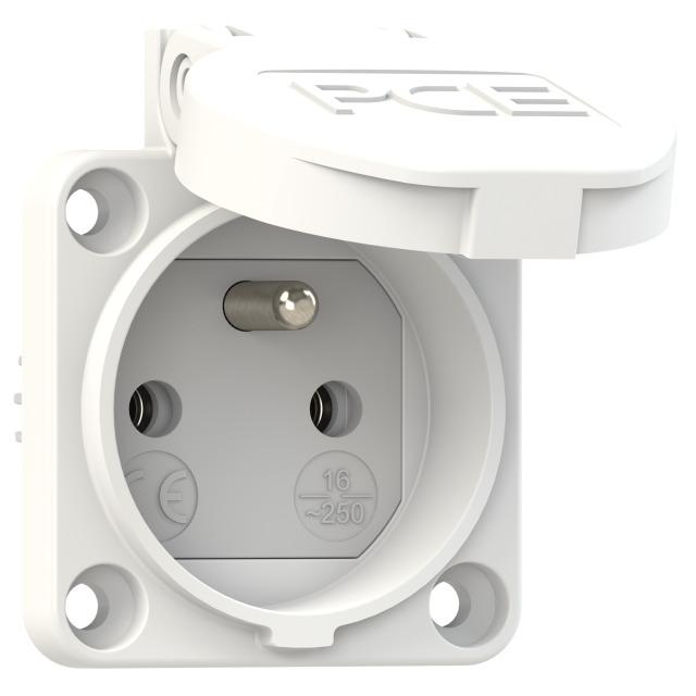 SCHUKO BIALE 16A IP44 104-0WS PCE