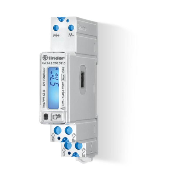 Licznik energii jednofazowy, port komunikacyjny IR, M-Bus, NFC, MID