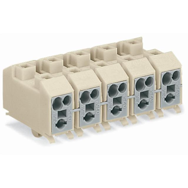 złączka zasilająca 3-torowa ze stopkami zatrzaskowymi