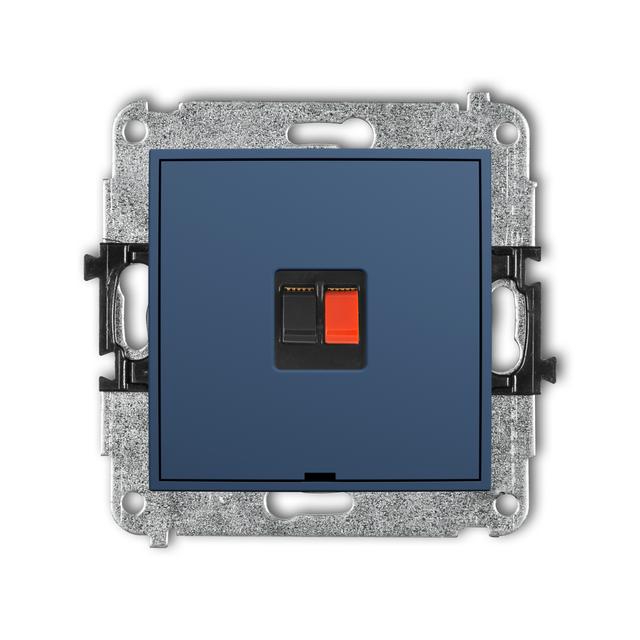 ICON Gniazdo głośnikowe pojedyncze navy blue 64IGGBO-1 KARLIK