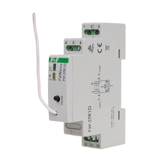 Radiowy sterownik rolet 230V- montaż DIN 85-265V AC/DC FW-STR1D F&F