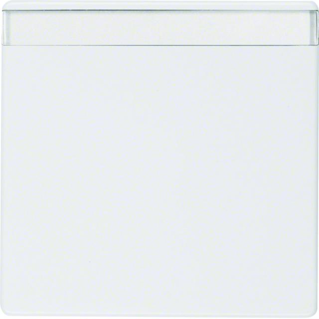 BERKER Q.1/Q.3/Q.7 Klawisz z polem opisowym do łącznika 1-klawiszowego biały aksamit 16266089 HAGER