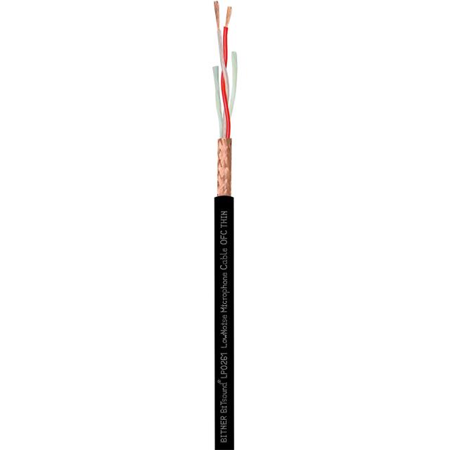 BiTsound LowNoise Microphone Cable OFC THIN 2x0,23 Giętki, estradowy przewód mikrofonowy o zmniejszonej średnicy zewnętrznej LP0261 BITNER