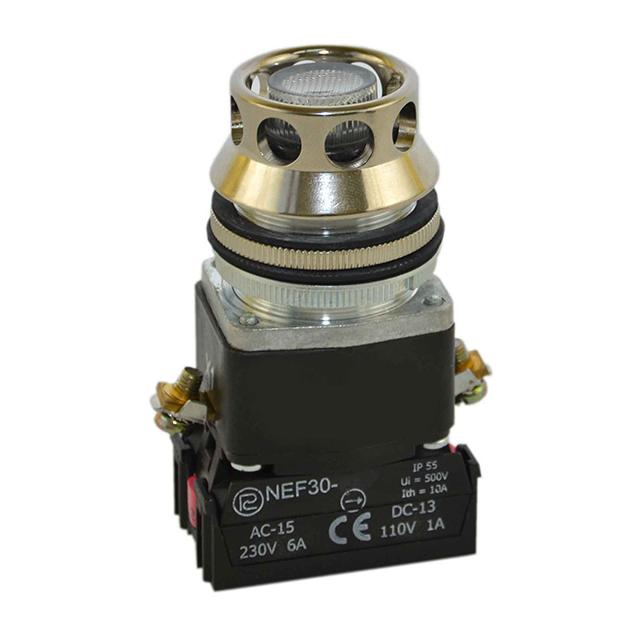 Przycisk NEF30-UKLD2Y 24V-230V biały