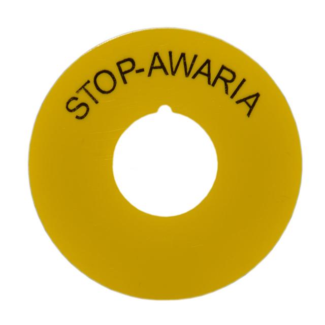 Pierścienie żółte z nadrukiem STOP-AWARIA  do NEF22