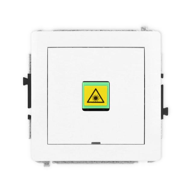 DECO Mechanizm gniazda światłowodowego/optycznego pojedynczego, bez pola opisowego biały mat