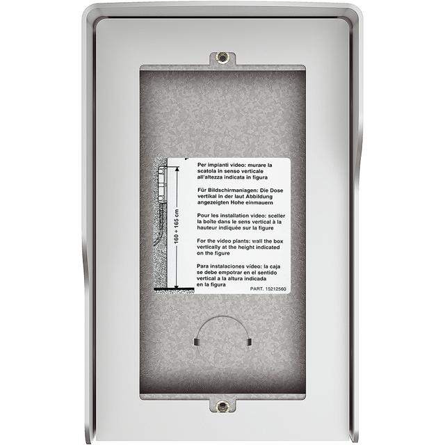 Obudowa natynkowa z daszkiem do paneli Sfera - 2 moduł - Aluminium, Bticino