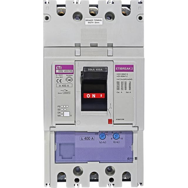 Wyłącznik mocy 50kA wyzw. TM EB2 400/3S 400A 3P 004671102 ETI