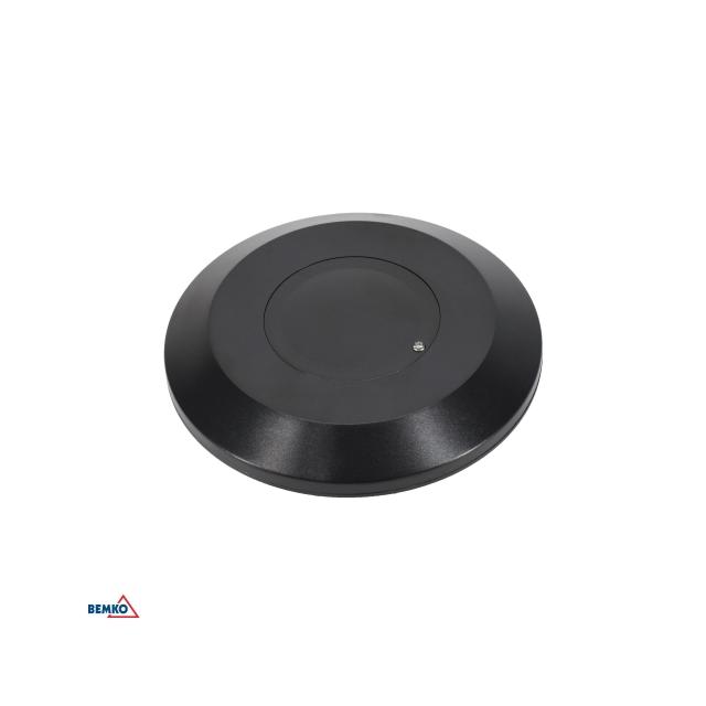 CZUJNIK MIKROFALOWY 800W 360* IP20 OKRĄGŁY CZARNY PŁASKI