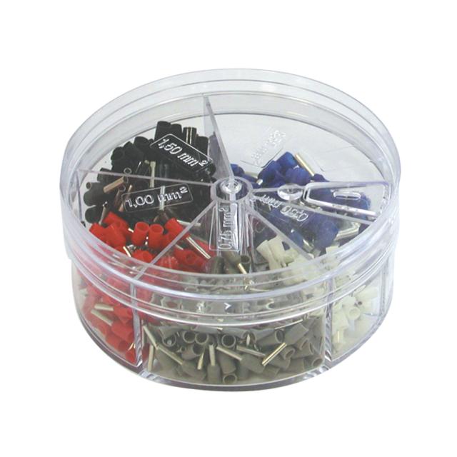 Asortyment końcówek tulejkowych izol. w poj. plas