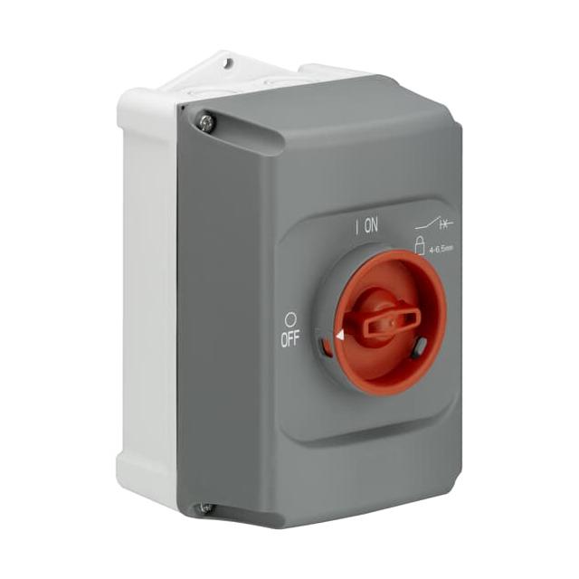 Obudowa do wyłacznika MS132 szary/czerwony IB132-F