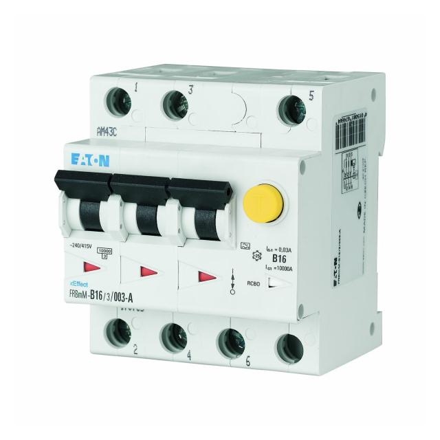 FRBMM-B13/3/01-A wyłącznik różnicowonadprądowy 10kA B13A 3P 100mA typ A 170781 EATON