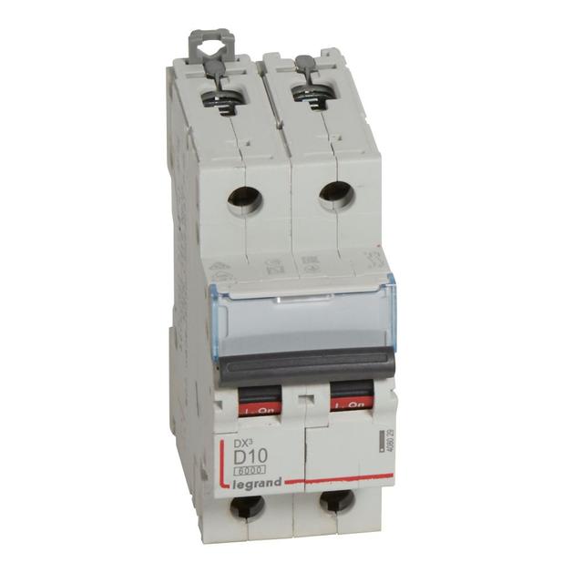 Wyłącznik Nadprądowy S 302 2P D10A 6kA DX3 408029 LEGRAND