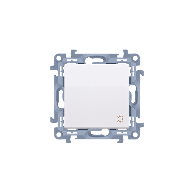 Simon 10 Przycisk światło 10A 250V szybkozłączka biały CS1C.01/11 KONTAKT