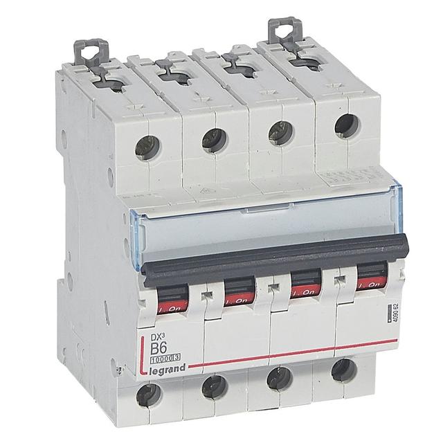 Wyłącznik Nadprądowy S 314 4P B6A 10000A DX3 409062 LEGRAND