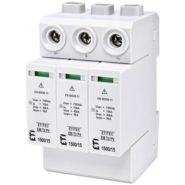 Ogranicznik przepięć T2 (C) - do systemów PV TEC EM T2 PV 1500/15 Y 002440625 ETI
