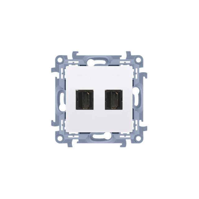 "Simon 10 WC-GHDMI2x-01-11xx Gniazdo HDMI ver.1.4 podwójne (moduł)