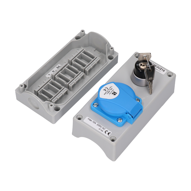 KASETA STEROWNICZA Z KLUCZEM I GNIAZDKIEM 230V