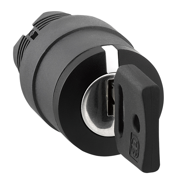 Harmony XB5 Przełącznik 3 położeniowy z kluczem nr 455 czarny powrót do śr. plastikowy ZB5AG1 Schneider
