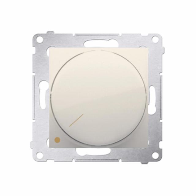 Simon 54 Ściemniacz obrotowy dwubiegunowy do LED ściemnialnych 230V 5-215W kremowy *Wymagana instala