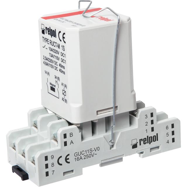 Przekaźnik interfejsowy PRUCT-M-2052-26-W024-V0 2Z 24V DC 16A / 250V AC RELPOL