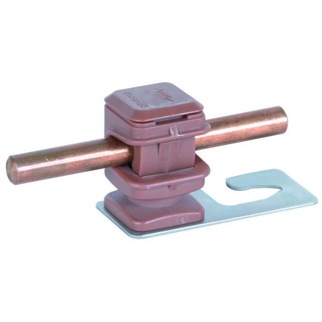 Wspornik dachowy z DEHNsnap, stal nierdzewna NIRO/ tworzywo, brązowy