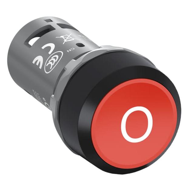 Przycisk monostabilny wklęsły 1NC czerwony CP13-10R-01