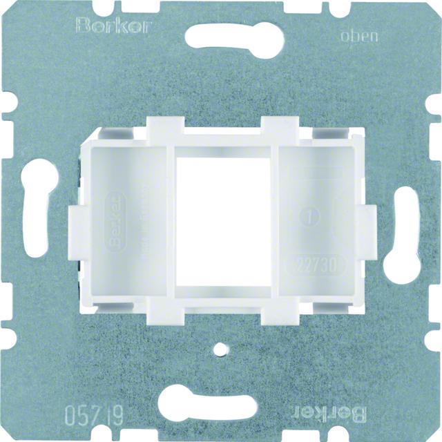 BERKER one.platform Płytka nośna pojedyncza z białym elementem mocującym mechanizm 454002 HAGER