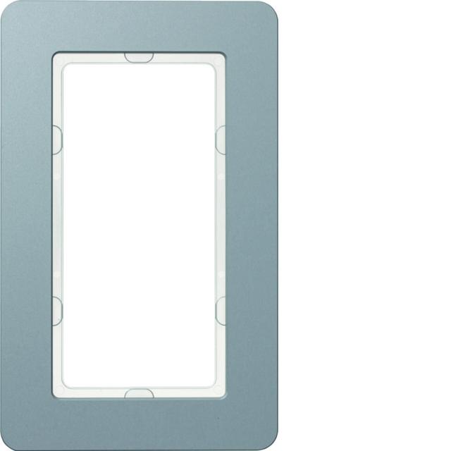 BERKER Q.7 Ramka z dużym wycięciem aluminium 13096074 HAGER