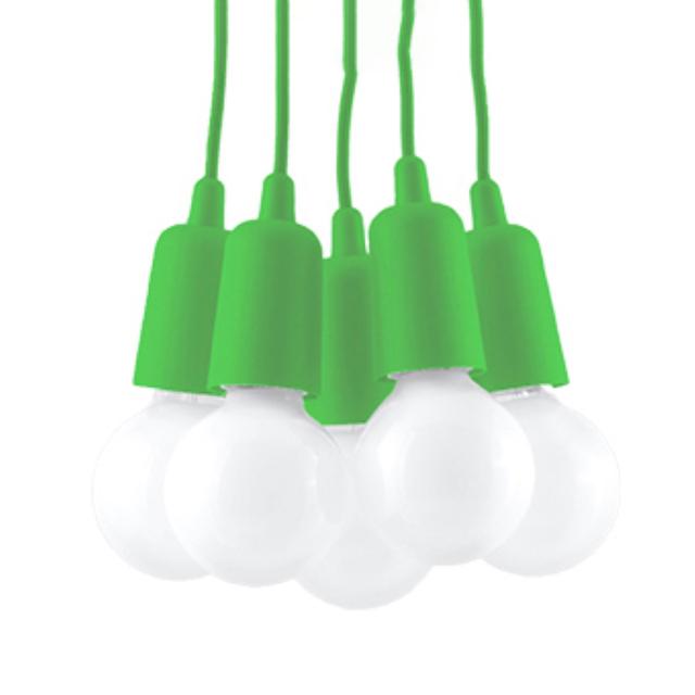 Sollux Lampa wisząca DIEGO 5 zielony SL.0583