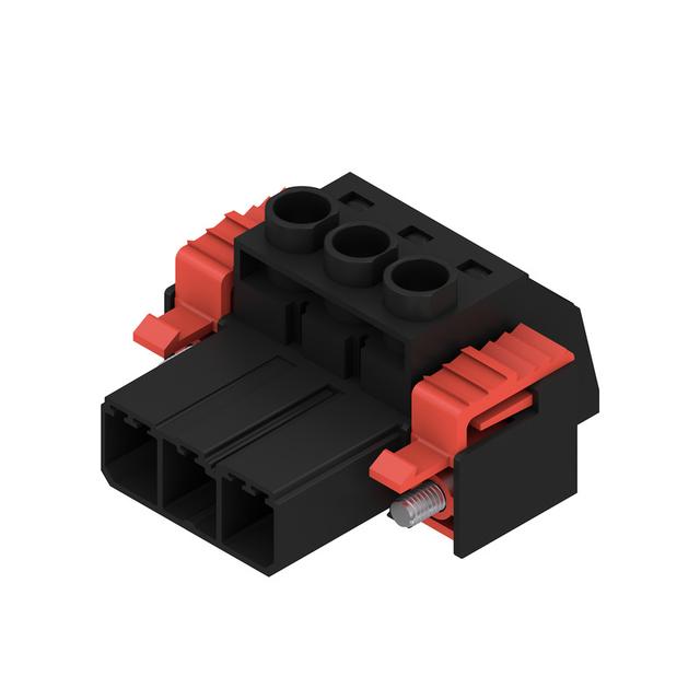 SVZ 7.62HP/03/180SFI SN BK BX Wtyk PCB (złącze wiązki), 7.62 mm, Liczba biegunów: 3, Przyłącze z jarzmem /100szt./ 1932190000 WEIDMÜLLER
