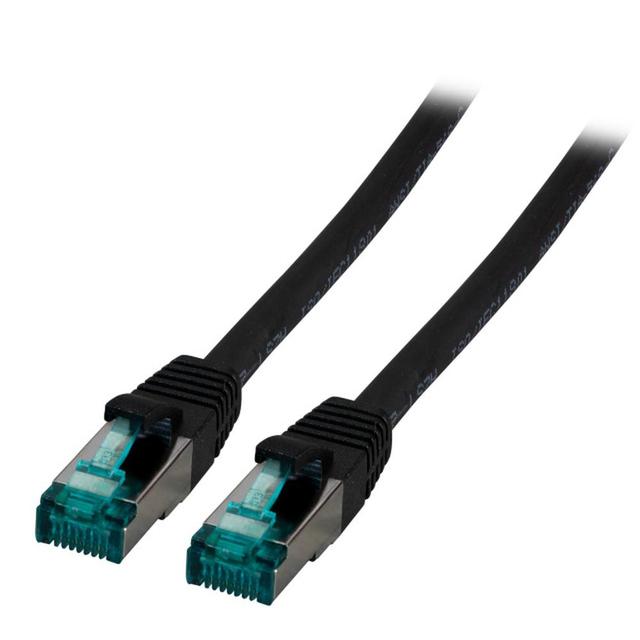 Patchcord RJ45 S/FTP kat. 6A LSZH czarny 7,5m MK6001.7,5B